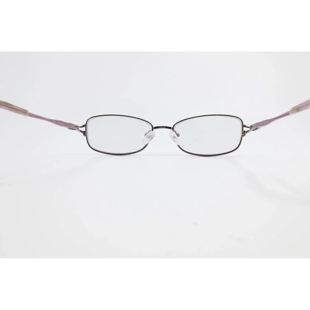 Visage E213 ROS Oval Eyeglasses Rose Pink Metal Frames 53-16-135 Crystal Detail